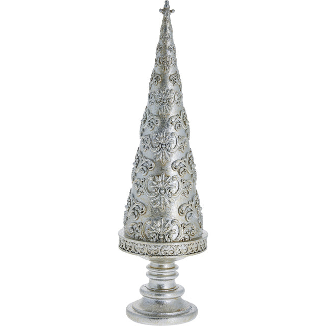 Árvore de decoração Semira 9X9X31,5 cm. Prata
