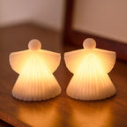Conj. 2 Asta Angel, H10cm, Branco
