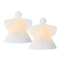 Conj. 2 Asta Angel, H10cm, Branco