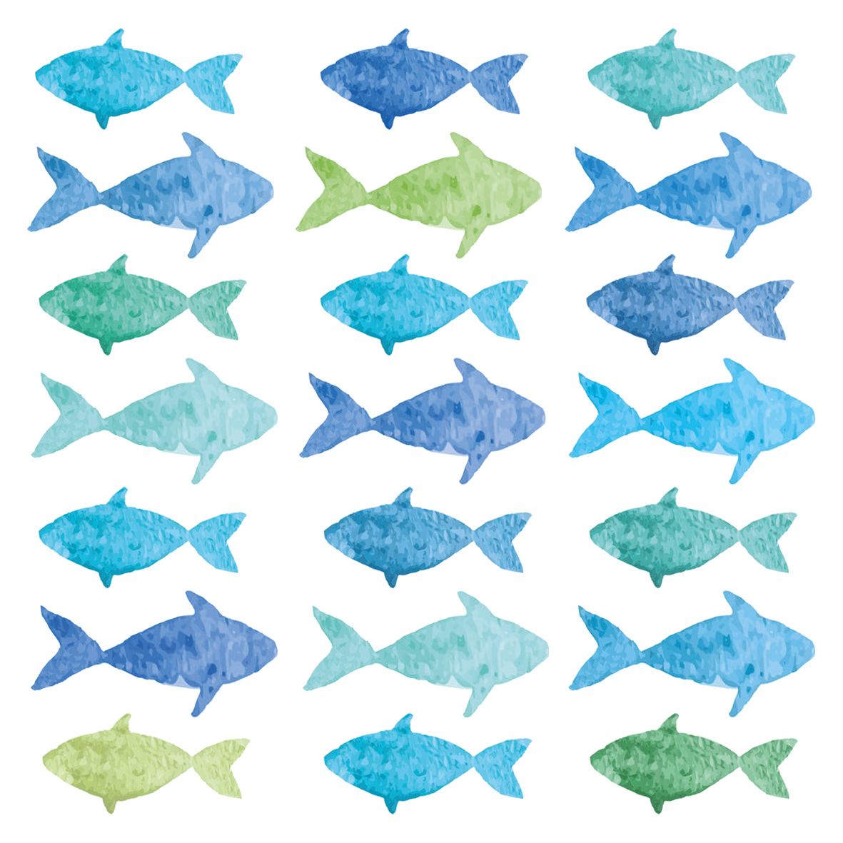 Peixes Aquarell 33x33 cm