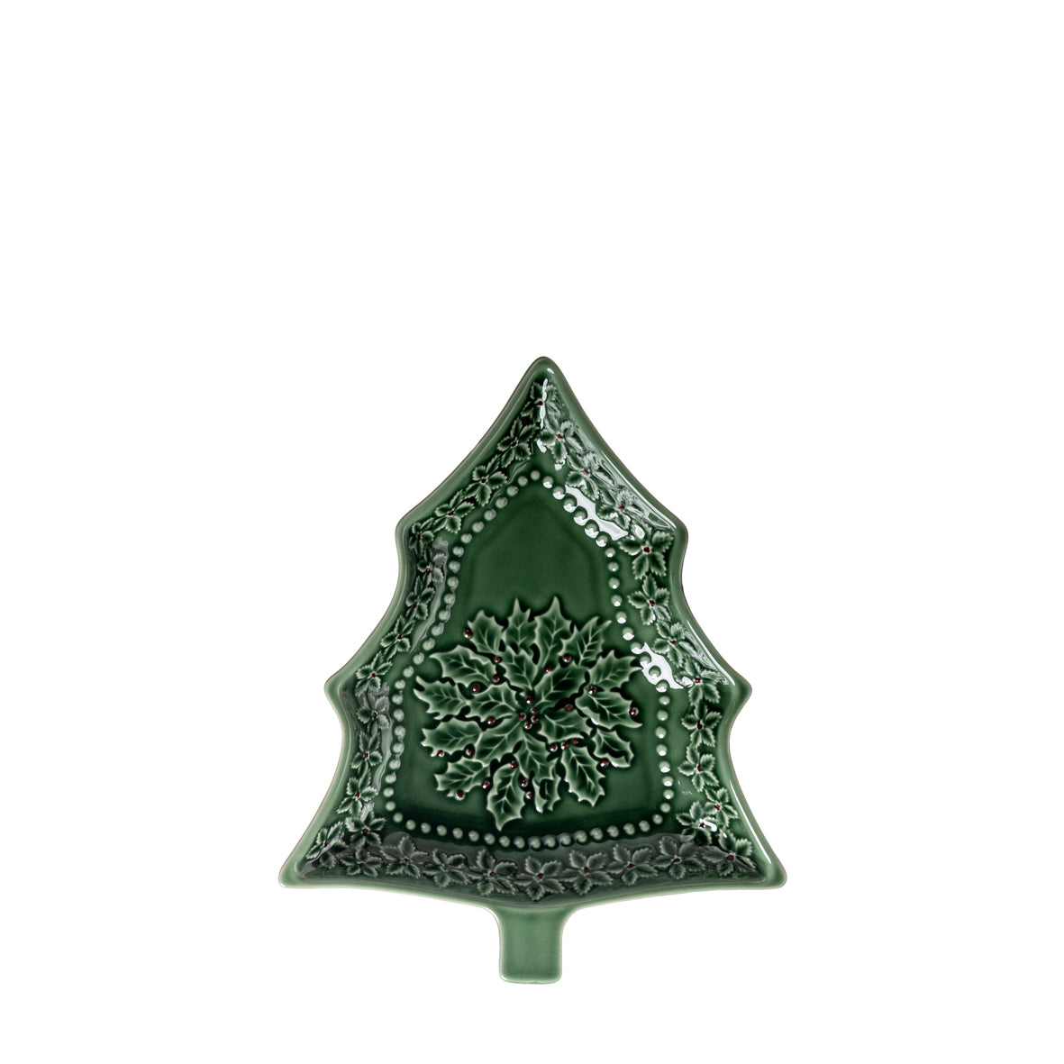 Natal - Taça pinheiro azevinho 28x23cm