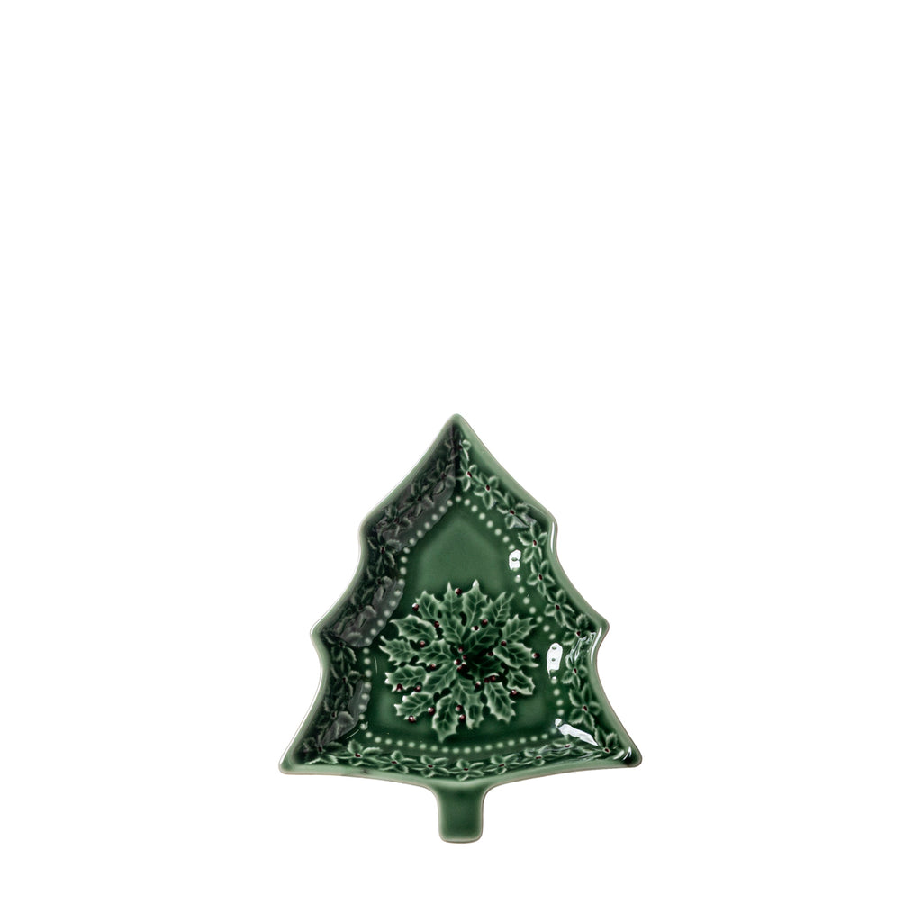 Natal - Taça pinheiro azevinho 18x15cm