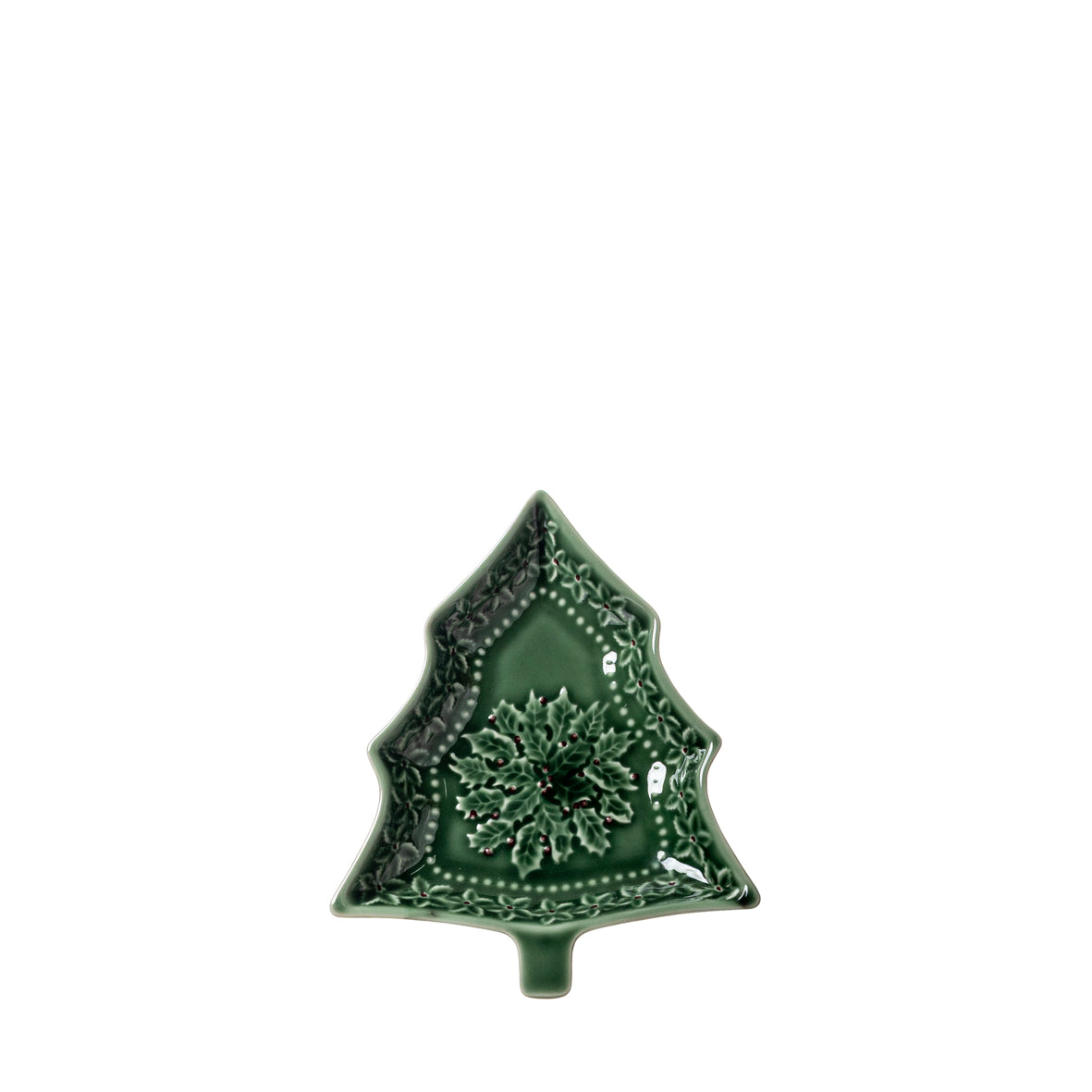 Natal - Taça pinheiro azevinho 18x15cm