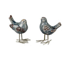 PÁSSAROS AZUL12H14 TERRACOTA+FERRO
