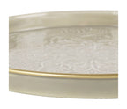 BANDEJA REDONDA ARABISE GREGE DOURADA D36CM FERRO