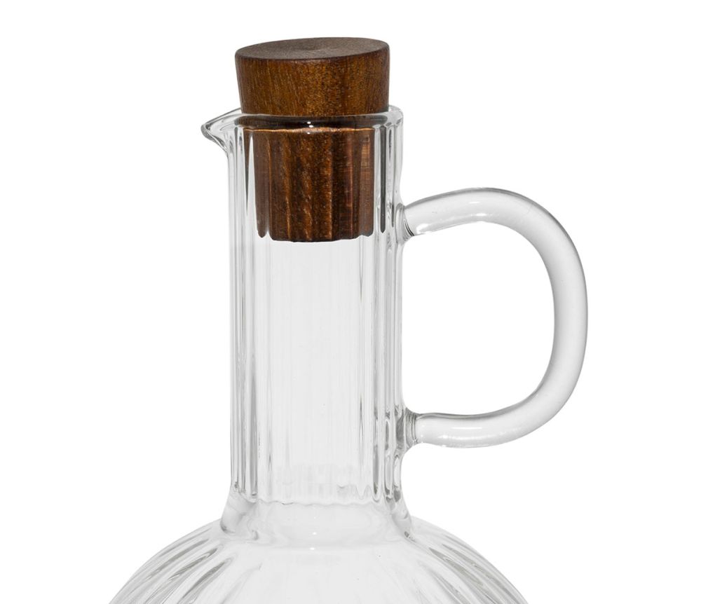 CONJ. AZEITE E VINAGRE COM BANDEJA 35CL - 21X9X20CM
