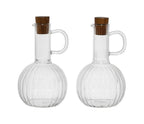 CONJ. AZEITE E VINAGRE COM BANDEJA 35CL - 21X9X20CM