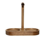 CONJ. AZEITE E VINAGRE COM BANDEJA 35CL - 21X9X20CM