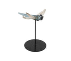 LIBÉLULA DE VIDRO DECORATIVA AZUL