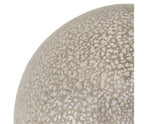Bola de decoração em forma de floco de neve prateada com LED piscante, 18 cm de diâmetro.