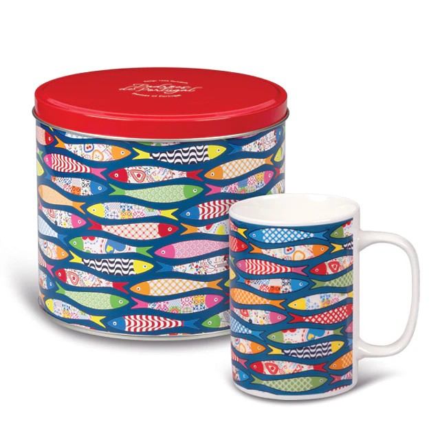 CANECA+LATA SARDINHAS PADROES DE PORTUGAL