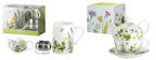 Conjunto Tea for One “Wild Flowers” com bule, xícara e pires Bella Vita