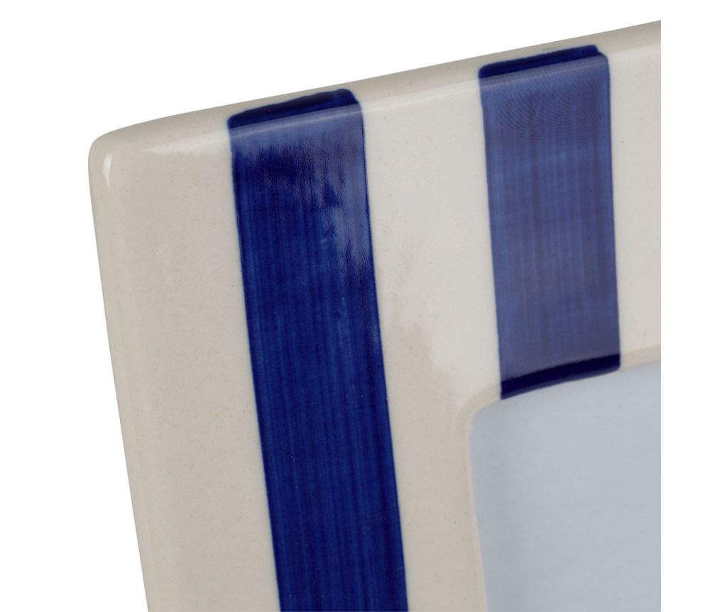 MOLDURA  INDIGO, 18,5 X 23 CM, CERÂMICA E VIDRO