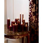 1 Velas Bordeaux LED, Ø7,5xH10