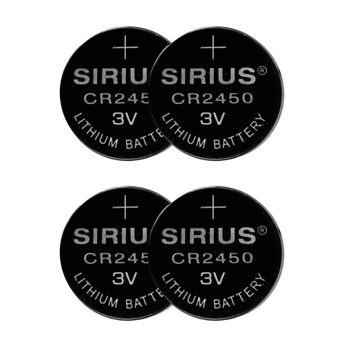 Baterias de célula moeda Sirius CR2450 3V, 4 unidades.
