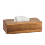 Acacia tissue box, 26 x 14 x 8 cm