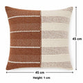 Almofada TerraSplit Woven Harmony | Almofada de Algodão com Fio Slub