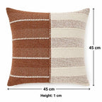 Almofada TerraSplit Woven Harmony | Almofada de Algodão com Fio Slub