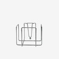 NAPKIN HOLDER 18.5 X 18.5 X 15 CM STEEL RINGS
