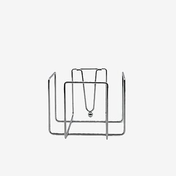 NAPKIN HOLDER 18.5 X 18.5 X 15 CM STEEL RINGS