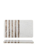 Tábua de corte Novelle, branca, mármore C38 x A1,5 x L22,5 cm