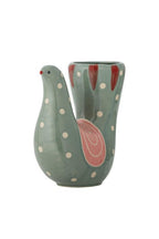 VASO TRUDY CERAMICA AZUL L19XH19XW7.5 CM