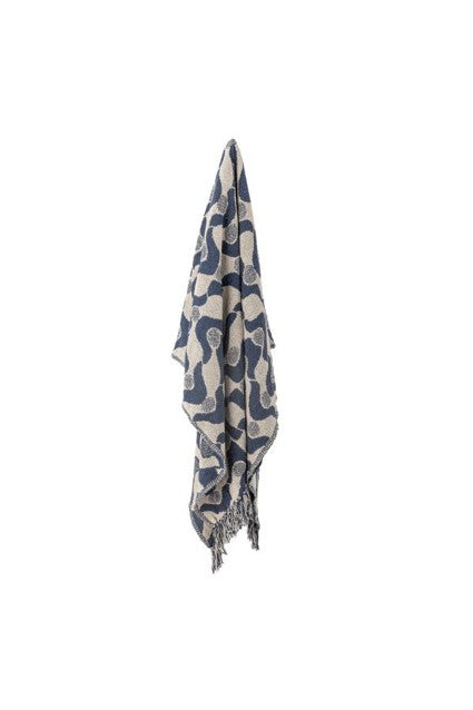 BLANKET SANTENA BLUE COTTON L 1.60XW130CM