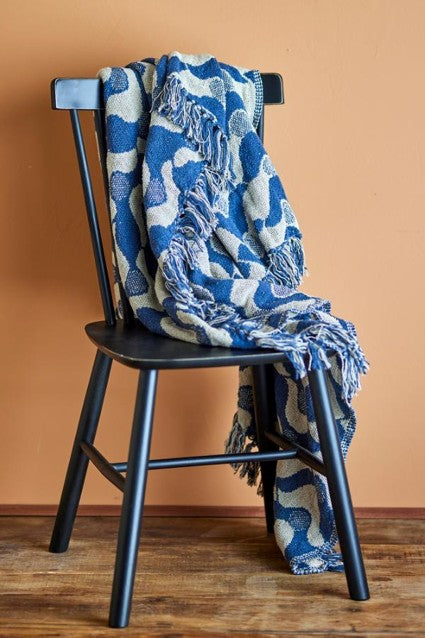 BLANKET SANTENA BLUE COTTON L 1.60XW130CM