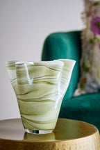 VASO VIDRO VERDE 23 X H 24 CM