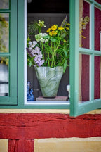 VASO VIDRO VERDE 23 X H 24 CM