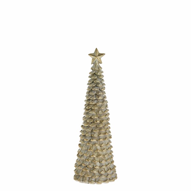 Árvore Serafina 9,5X9,5X27 cm. L. Ouro