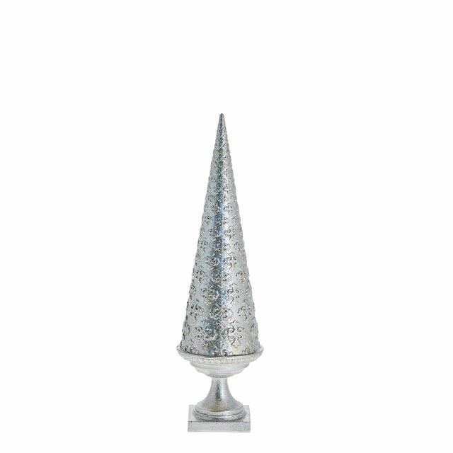 Árvore de decoração Semira 7,5X7,5X26,5 cm. Prata