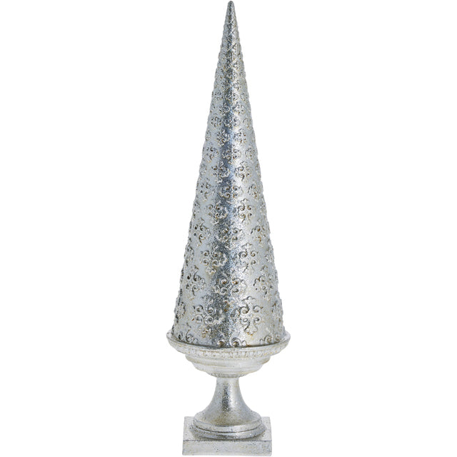 Árvore de decoração Semira 7,5X7,5X26,5 cm. Prata