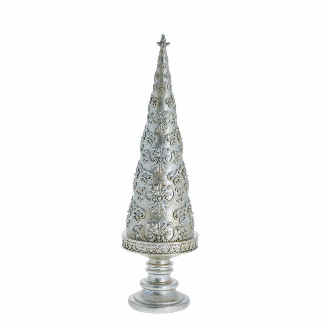 Árvore de decoração Semira 9X9X31,5 cm. Prata