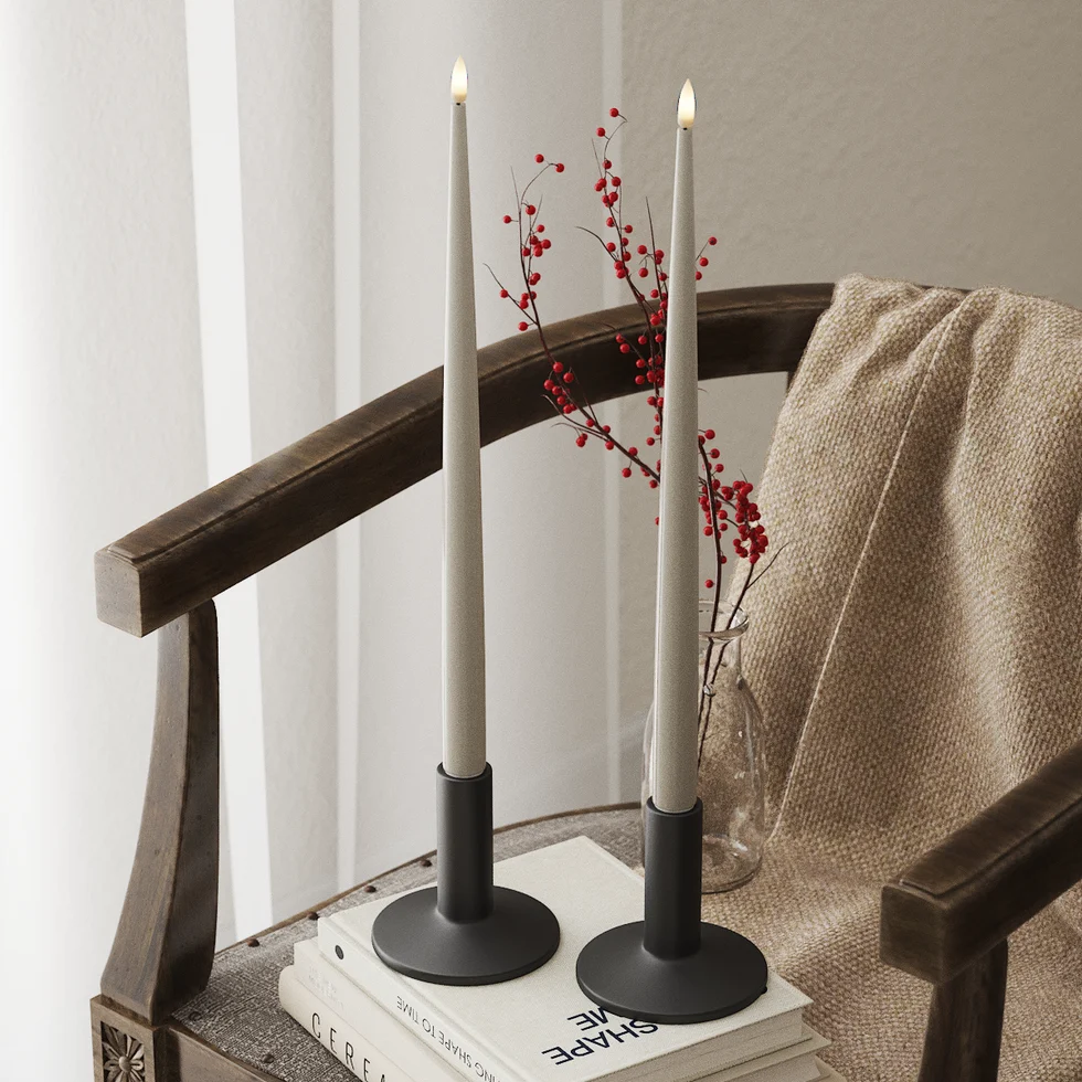 VELA LED  SHINY DINNER CANDLE D 2.2X38 CM 1 UND