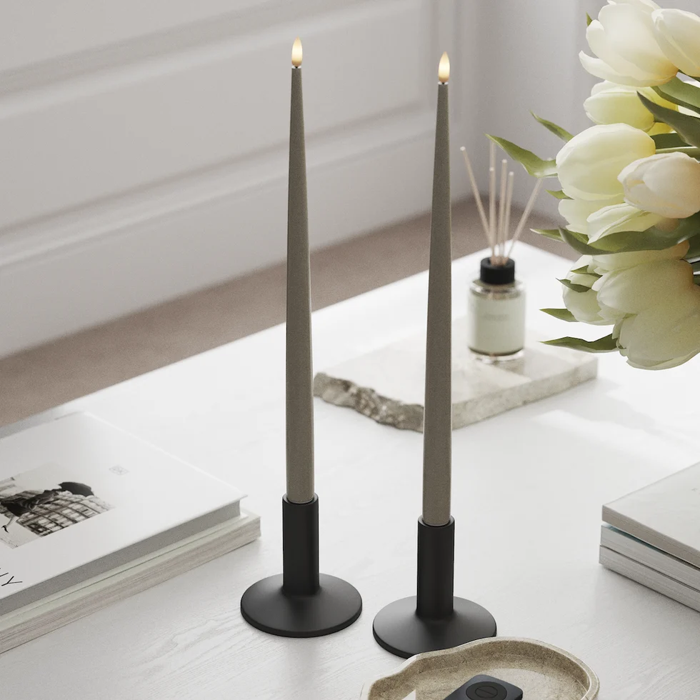 VELA LED  SHINY DINNER CANDLE D 2.2X38 CM 1 UND