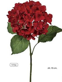 HORTENSIA. 70 cm. Rojo.
