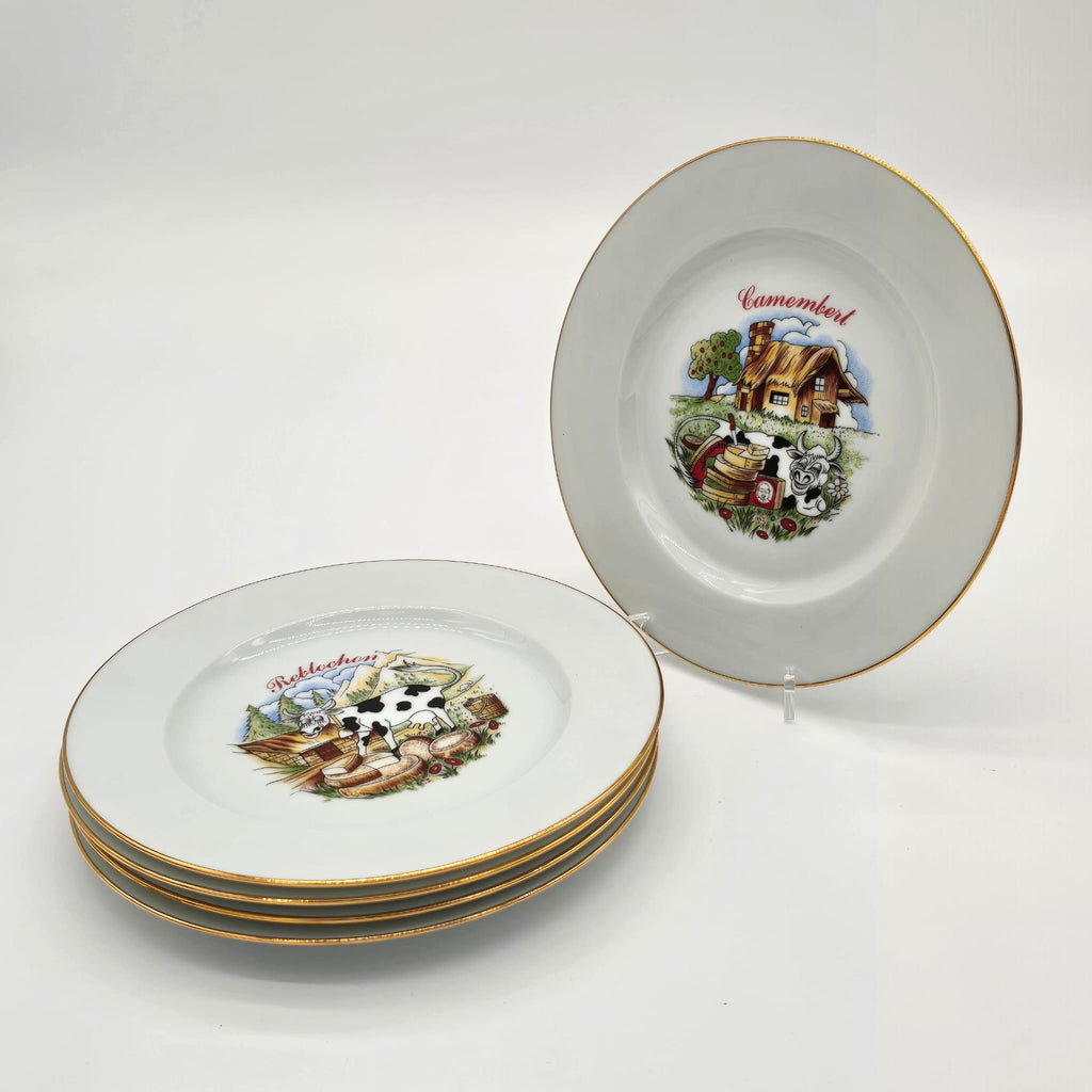 PRATOS DECORATIVOS CAMEMBERT LIMOGRS FRANCE 21.5 CM