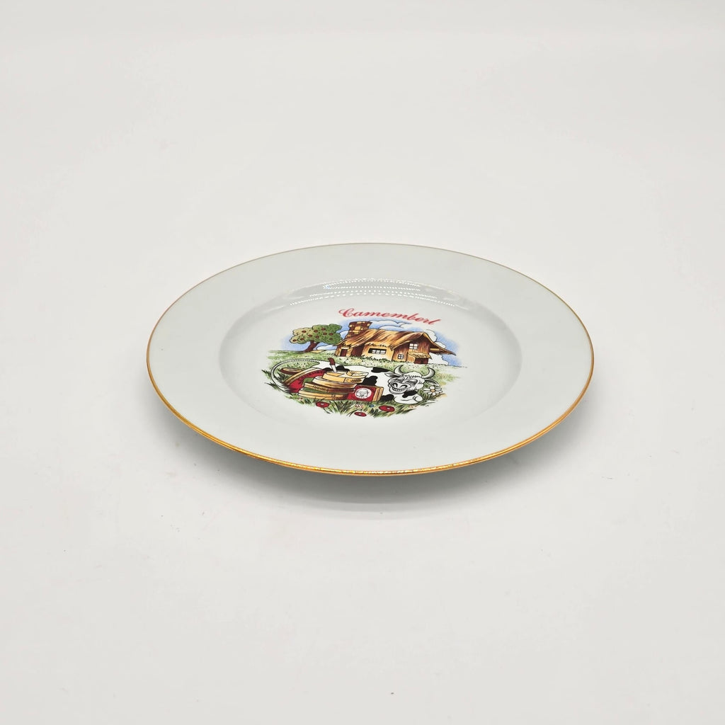 PRATOS DECORATIVOS CAMEMBERT LIMOGRS FRANCE 21.5 CM