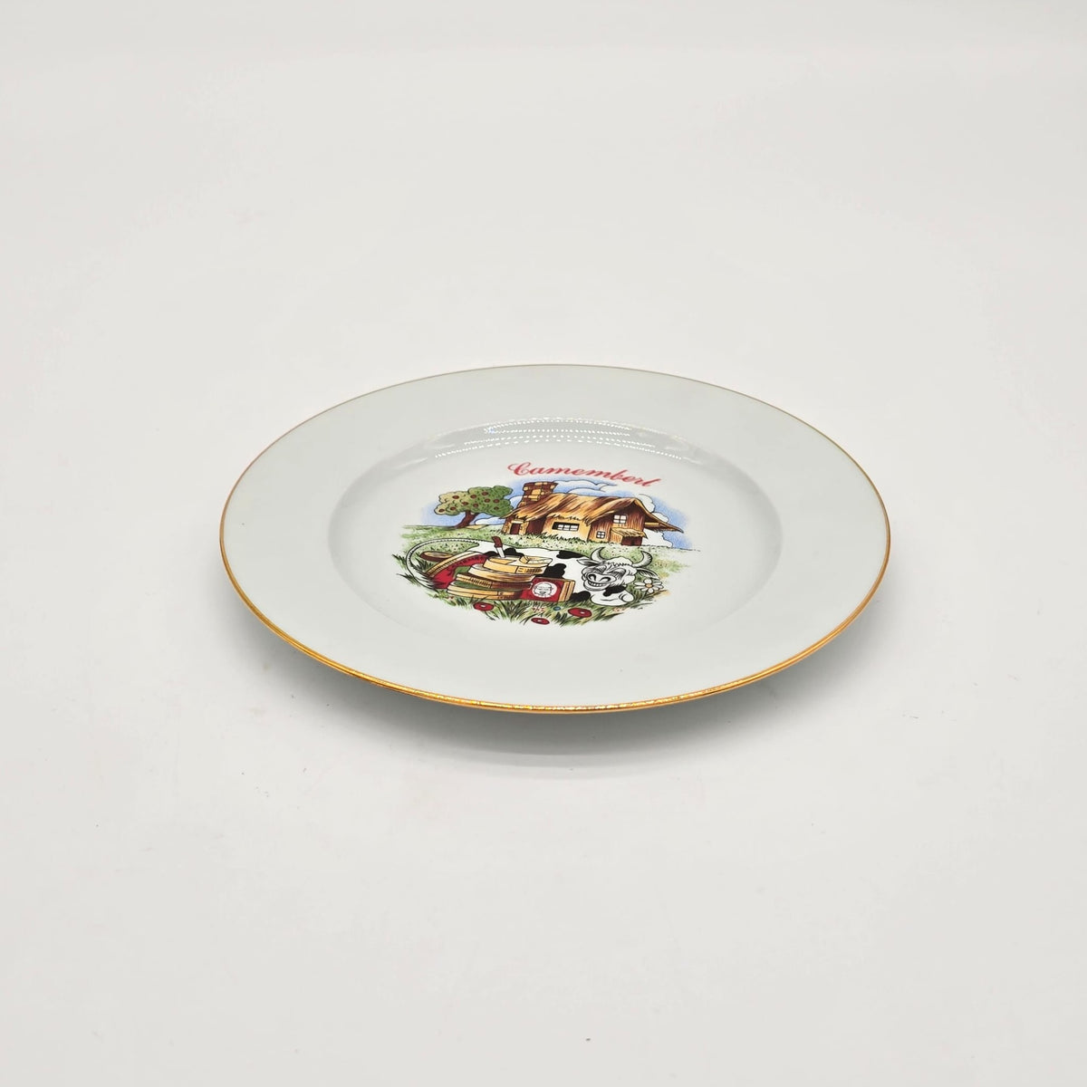 PRATOS DECORATIVOS CAMEMBERT LIMOGRS FRANCE 21.5 CM