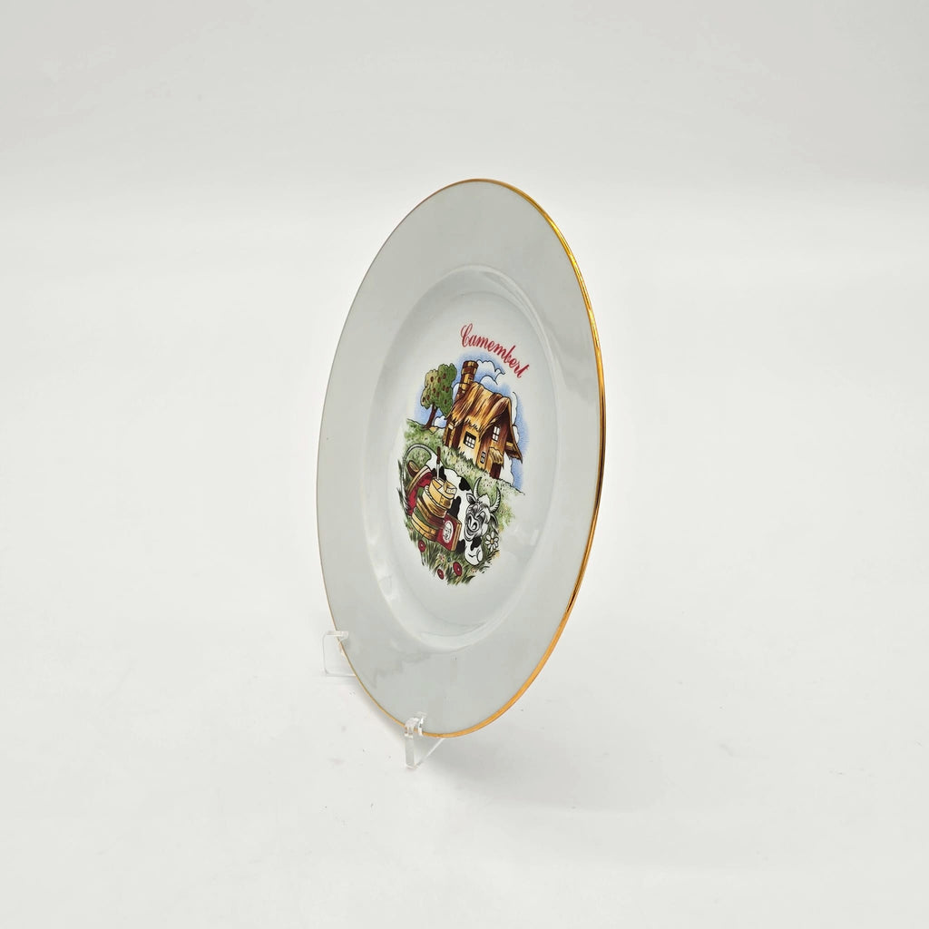 PRATOS DECORATIVOS CAMEMBERT LIMOGRS FRANCE 21.5 CM
