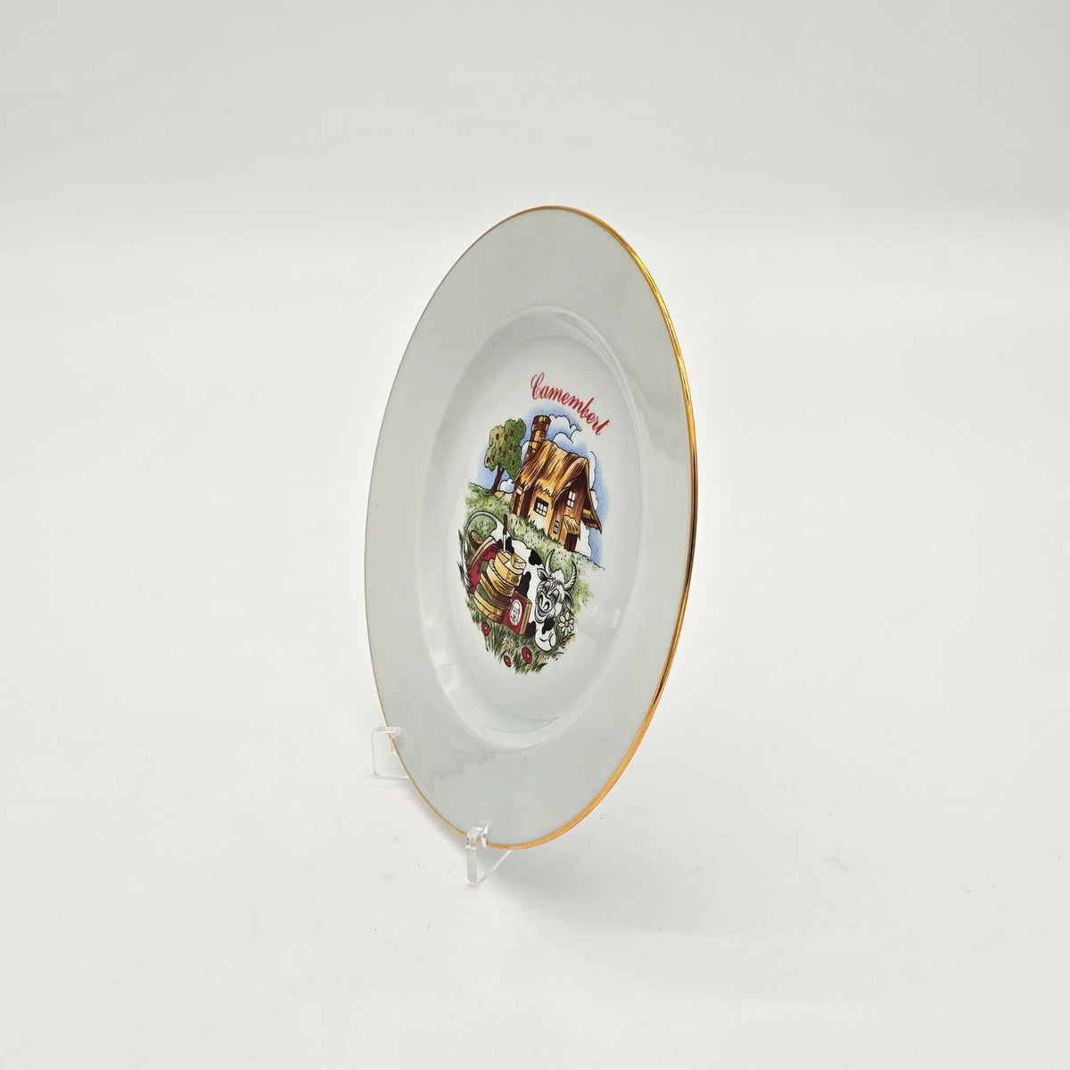 PRATOS DECORATIVOS CAMEMBERT LIMOGRS FRANCE 21.5 CM