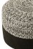 Puf Miami Poly Line Preto/Branco