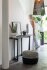 Puf Miami Poly Line Preto/Branco