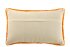 Almofada Hello em algodão tufado laranja/branco