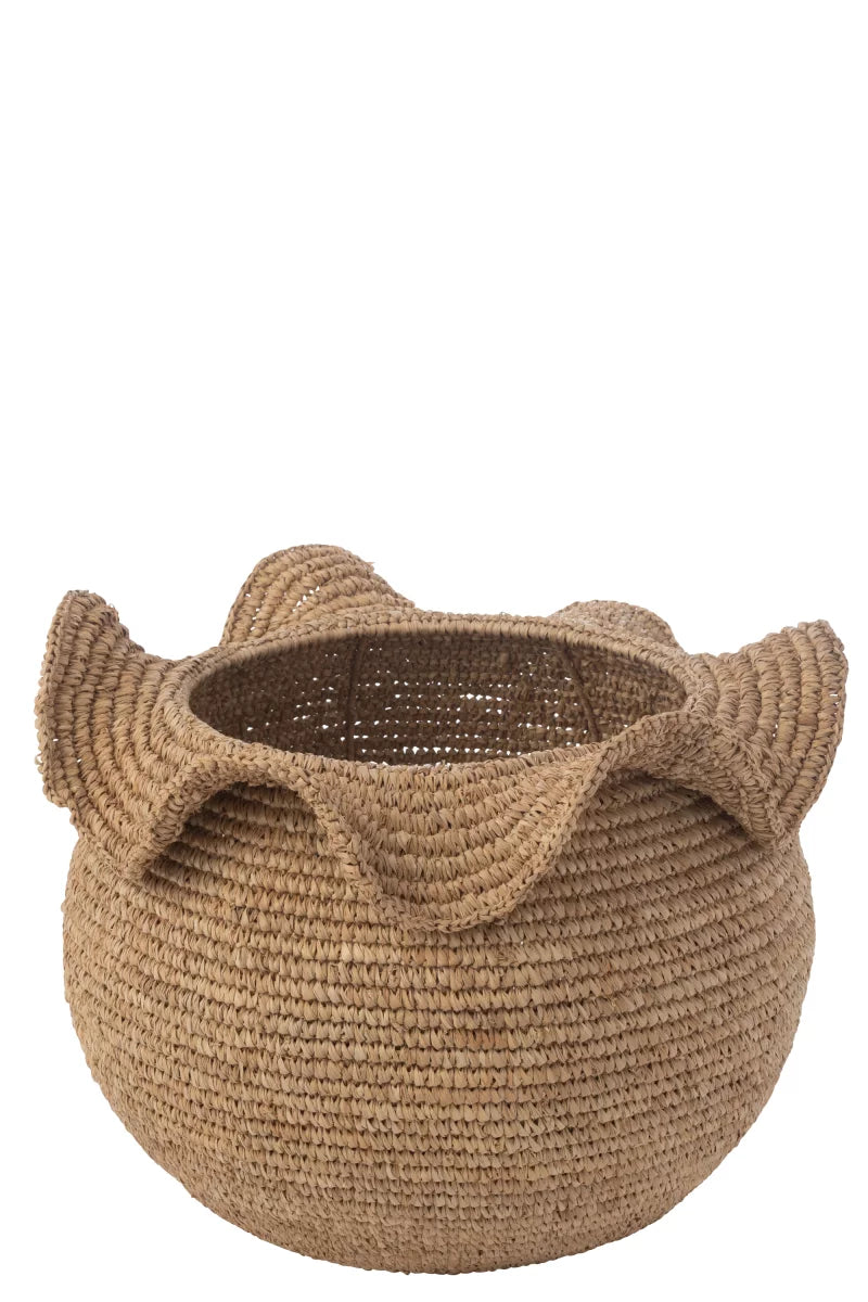 Cesto de sisal natural