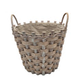 Cesta de madeira artesanal