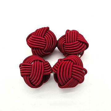 SET OF 4 RED NEST NAPKIN RINGS