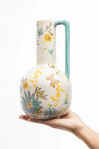Vaso  PORCELANA PNTAD A MÃO  CHALÉ 14 x 14 x 26,5 cm Cap: 1.500 ml