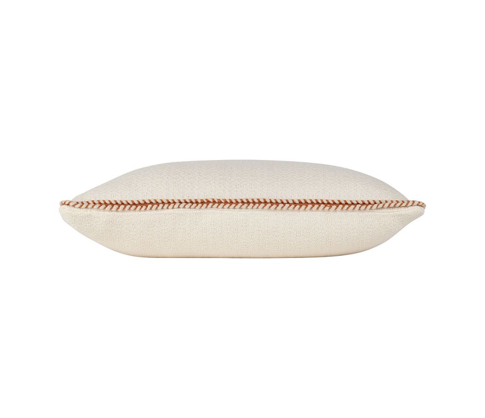 ALMOFADA SEGUIA BRANCO-CREME + CASTANHO 50X30